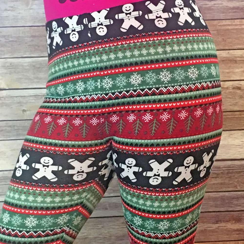 Holiday Leggings - Gingerbread Man - Picture 5 of 8